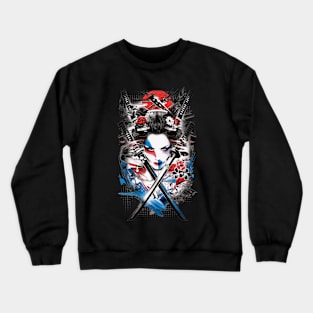 Geishas and Bushido, Eastern Culture Graphic T-shirt 15 Crewneck Sweatshirt